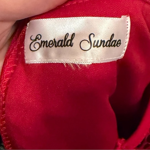 Emerald Sundae Vibrant Red Dress - Picture 4 of 4
